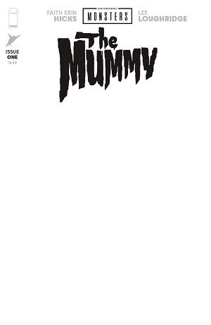Universal Monsters Mummy #1 CVR H BLANK SKETCH CVR cover