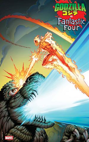 Godzilla Vs Fantastic Four #1 MARK BAGLEY FOIL cover