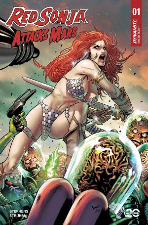 Red Sonja Attacks Mars #1 CVR C LAND cover