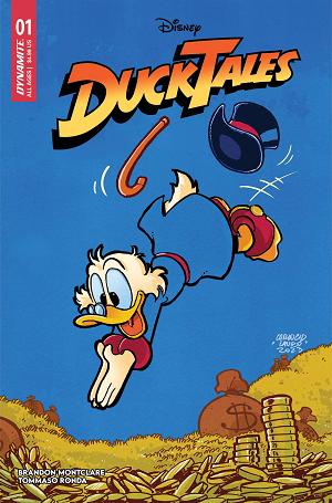 Ducktales #1 CVR Z LAURO PREMIUM EMBOSSED METAL DE EXC cover