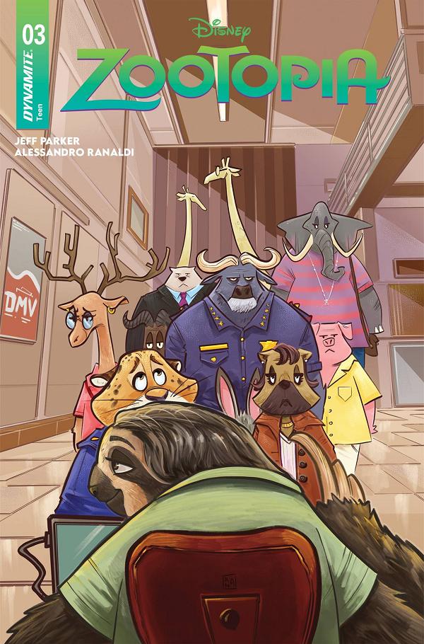Zootopia #3 variant cover by Alessandro Ranaldi