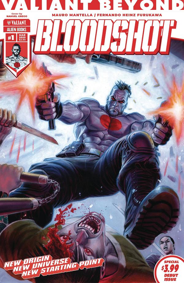 Valiant Beyond Bloodshot #1 variant cover by Nahuel Grego