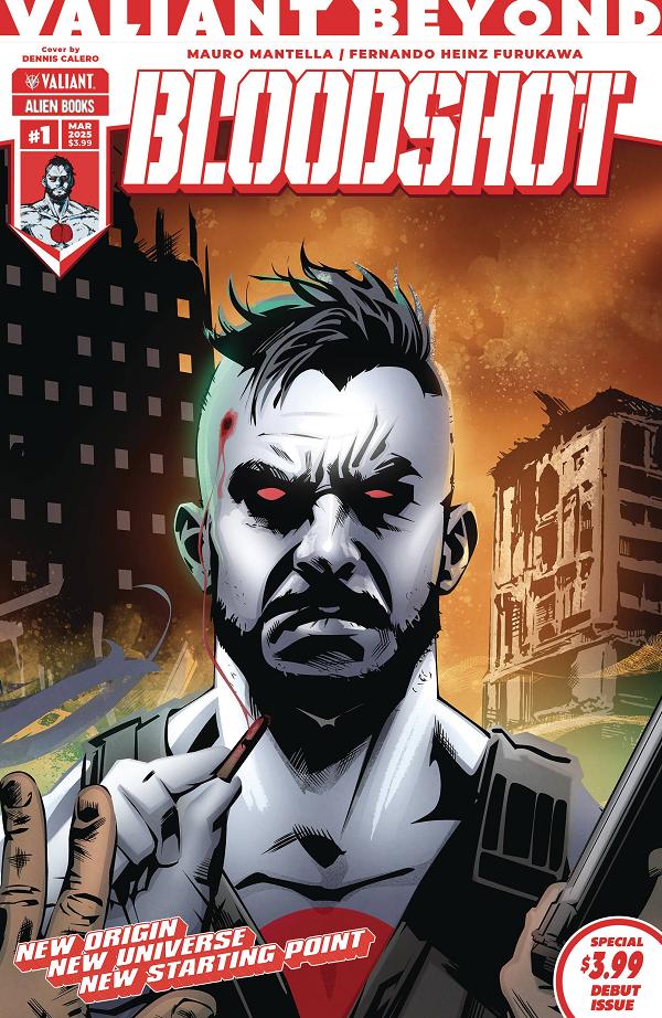 Valiant Beyond Bloodshot #1 variant cover by Dennis Calero