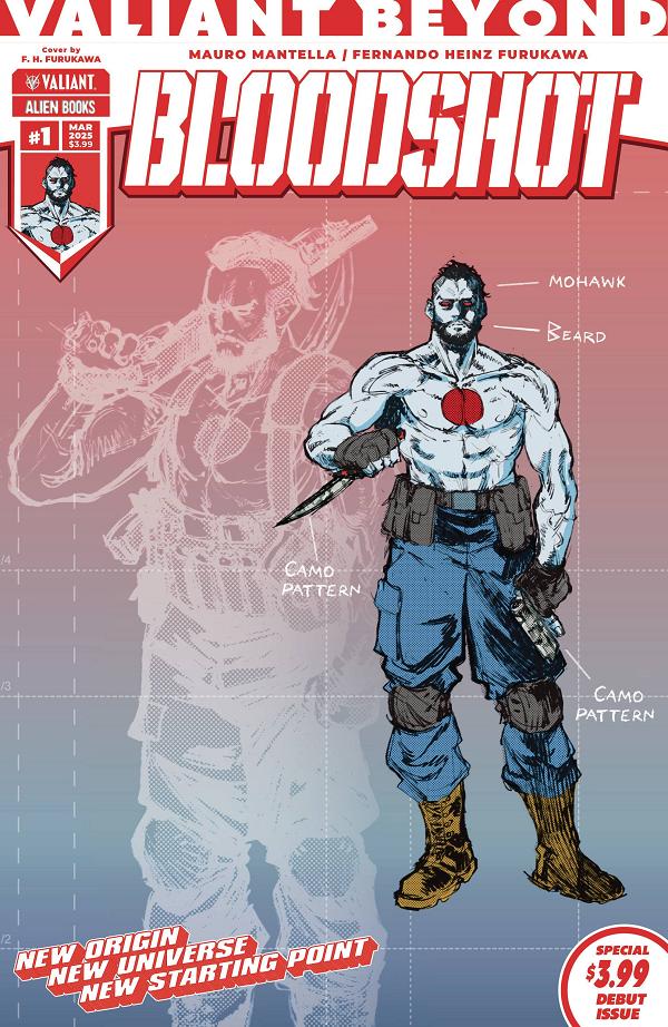 Valiant Beyond Bloodshot #1 variant cover by Fernando Heinz Furukawa
