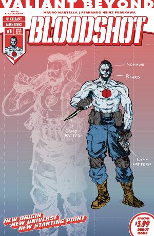 Valiant Beyond Bloodshot #1 CVR D FURUKAWA DESIGN (MR) cover