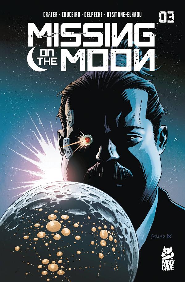 Missing On The Moon #3 cover by Damian Couceiro