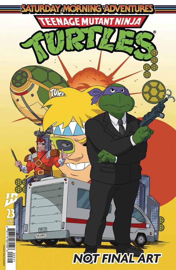 Tmnt Saturday Morning Adv #23 cover by Dan Schoening