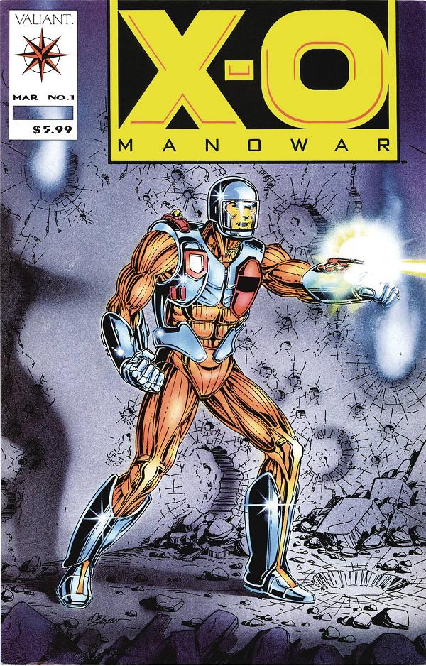 X-O Manowar #1 cover by Bob Layton