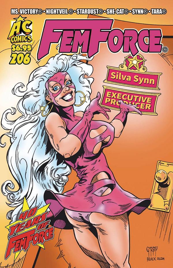 Femforce #206 cover by Bill Black