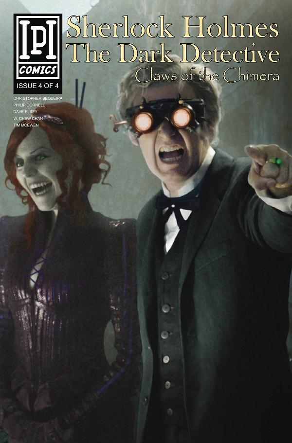 Sherlock Holmes Dark Detective #4 cover by Dave Elsey