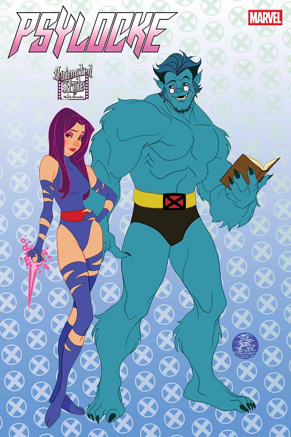 Psylocke #4 MARK BROOKS ANIMATED-STYLE cover