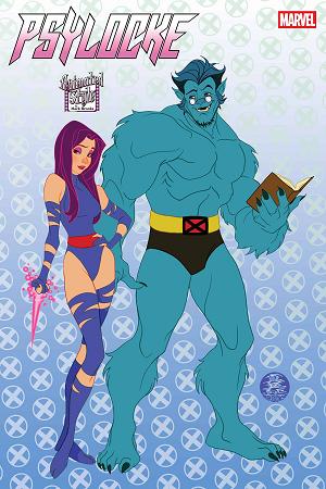 Psylocke #4 MARK BROOKS ANIMATED-STYLE cover