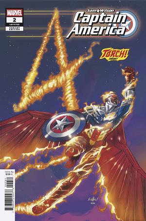 Sam Wilson Captain America #2 (OF 5) DAVID MESSINA TORCH cover