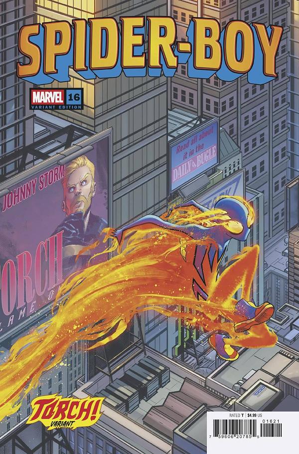 Spider-Boy #16 DAVID BALDEON TORCH cover