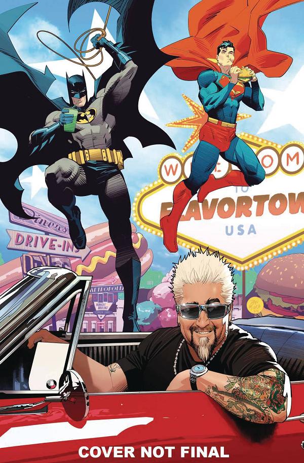 Batman & Superman: World's Finest #37 CVR D MORA GUY FIERI CAMEO cover