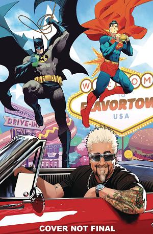 Batman & Superman: World's Finest #37 CVR D MORA GUY FIERI CAMEO cover