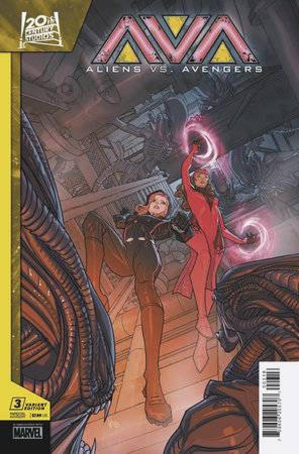 Aliens Vs Avengers #3 (OF 4) 25 COPY INCV PETE WOODS cover