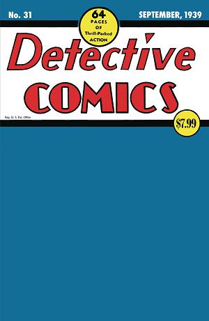 Detective Comics #31 CVR C BLANK CSV cover