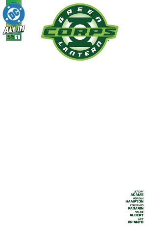 Green Lantern Corps #1 CVR E BLANK CSV cover