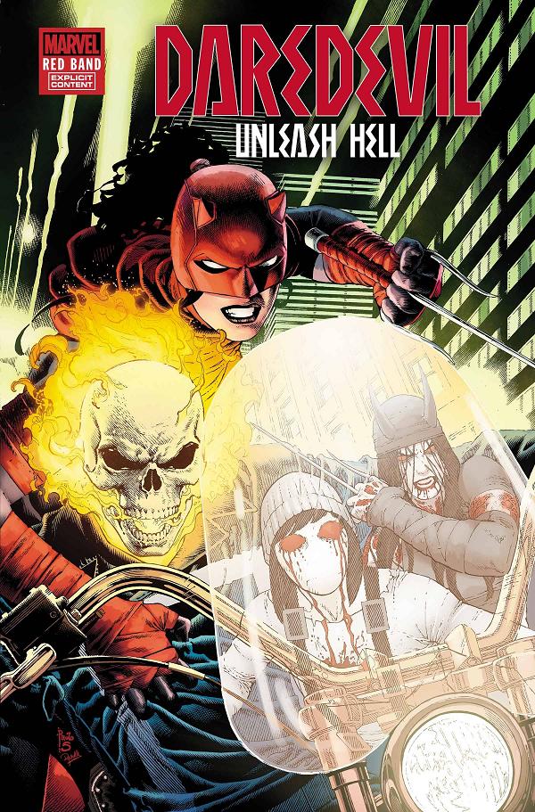 Daredevil Unleash Hell Red Band #4 cover