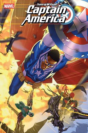 Sam Wilson Captain America #4 cover