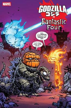 Godzilla Vs Fantastic Four #1 SKOTTIE YOUNG cover