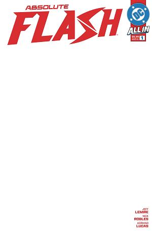 Absolute Flash #1 CVR H BLANK CSV cover