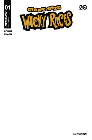 Giant-Sized Wacky Races #1 CVR D BLANK AUTHENTIX cover