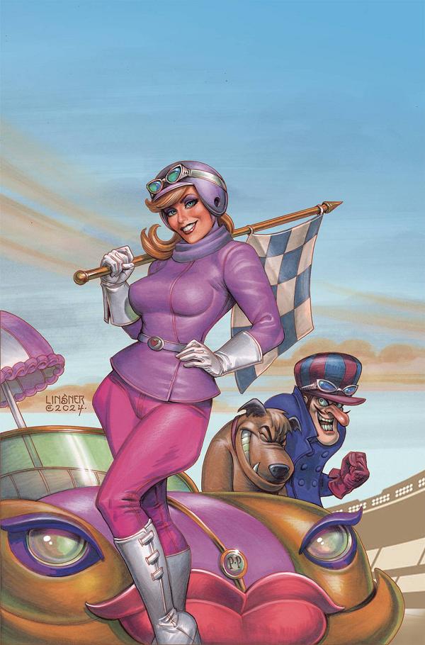 Giant-Sized Wacky Races #1 CVR E LINSNER METAL PREMIUM cover