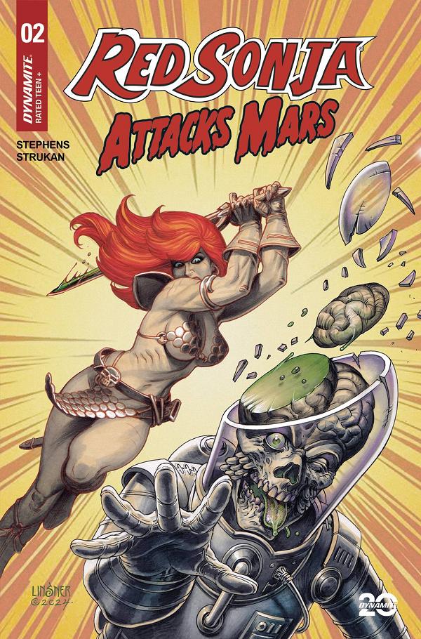 Red Sonja Attacks Mars #2 CVR A LINSNER cover