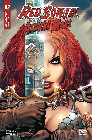 Red Sonja Attacks Mars #2 CVR C LAND cover