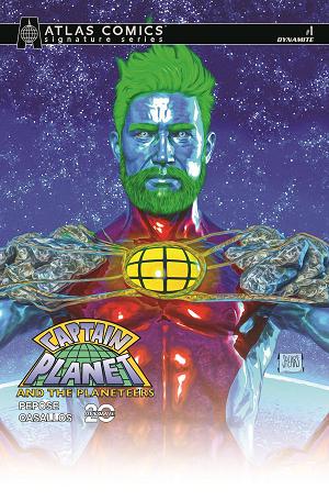 Captain Planet #1 CVR H SPEARS ATALS ED PEPOSE SGN cover