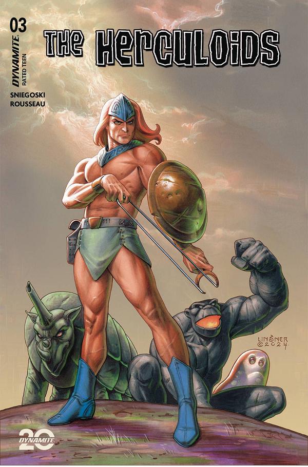 Herculoids #3 variant cover by Joseph Michael Linsner