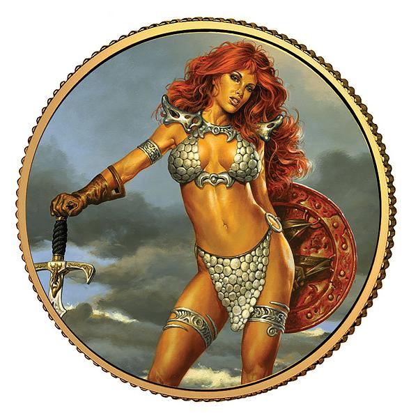 Red Sonja Gold Coll Coin #2 cover by Joe Jusko