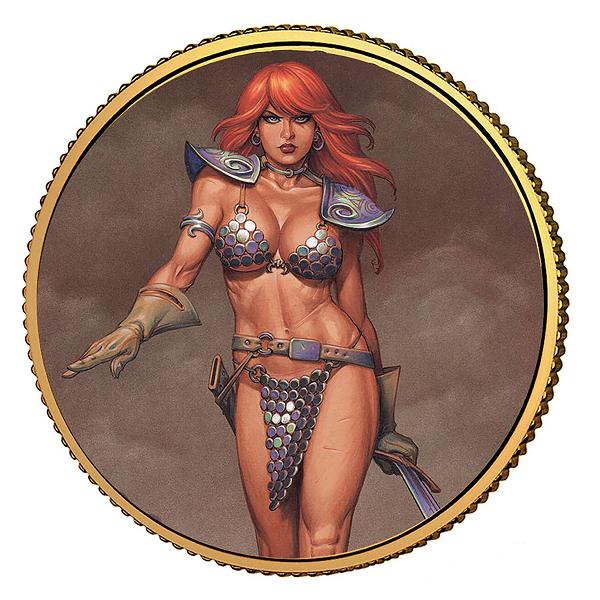 Red Sonja Gold Coll Coin #3 cover