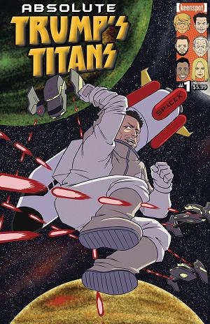 Absolute Trumps Titans #1 CVR E MUSK GI JOE #65 PARODY cover