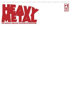 Heavy Metal Magazine #1 CVR F BLANK SKETCH (MR) cover