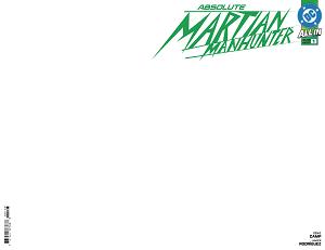 Absolute Martian Manhunter #1 CVR H BLANK CSV cover
