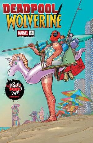 Deadpool Wolverine #3 AARON KUDER APRIL POOLS DAY cover