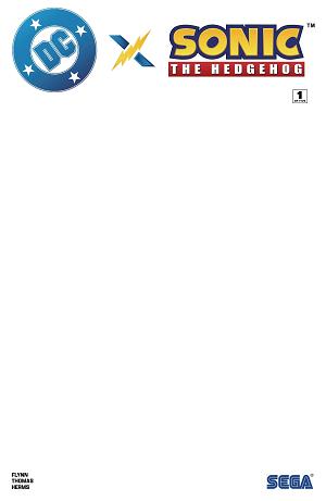 Dc X Sonic The Hedgehog #1 CVR C BLANK CSV cover