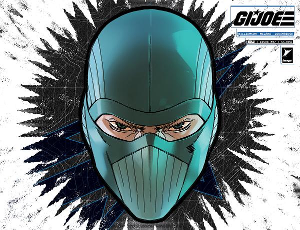 Gi Joe #7 CVR H CVR H ANDREA MILANA & ANDRES JUAREZ DIE CUT FOIL MASK cover