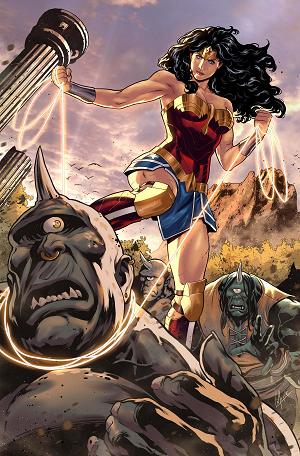 Wonder Woman #21 CVR E CVR E INC 1:25 LUCAS MEYER CARD STOCK cover