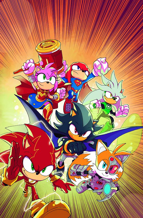 Dc X Sonic The Hedgehog #3 CVR A PABLO M COLLAR cover