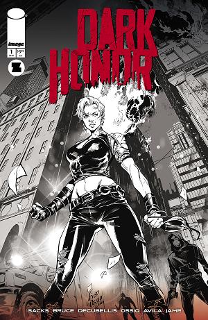 Dark Honor #1 CVR B (OF 5) CVR B INC 1:10 FICO OSSIO B&W cover