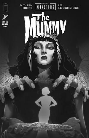 Universal Monsters The Mummy #3 CVR D (OF 4) CVR D INC 1:25 SWEENEY BOO CLASSIC HORROR B&W cover