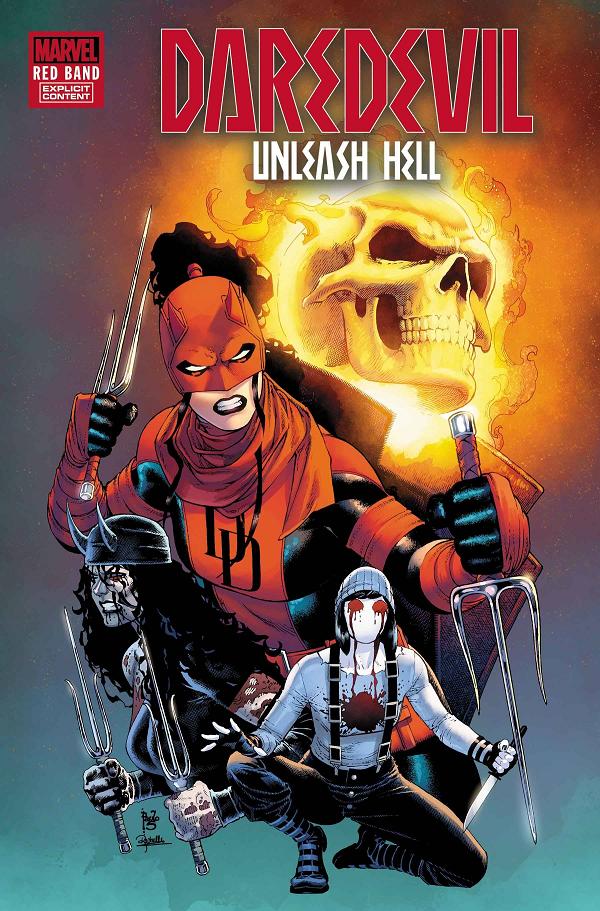 Daredevil Unleash Hell Red Band #5 cover