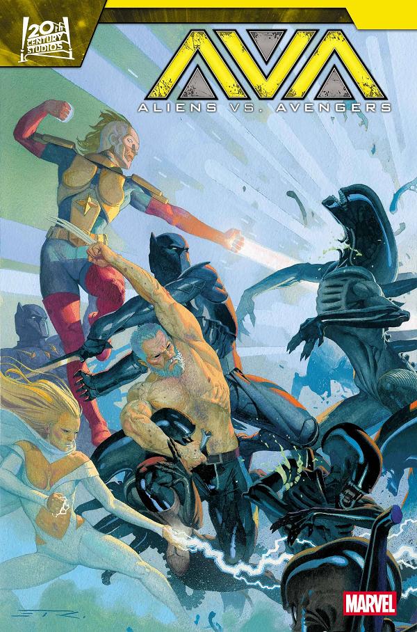 Aliens Vs Avengers #4  cover