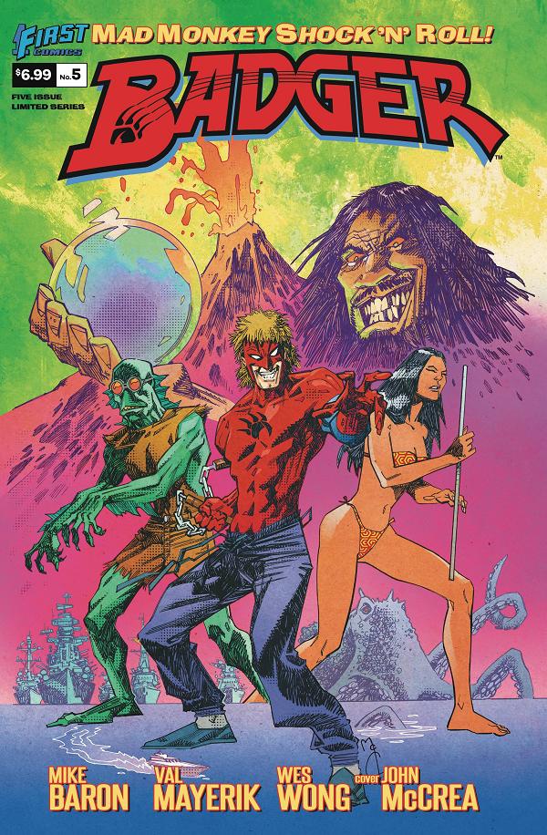Badger Mad Monkey Shock N Roll #5 cover