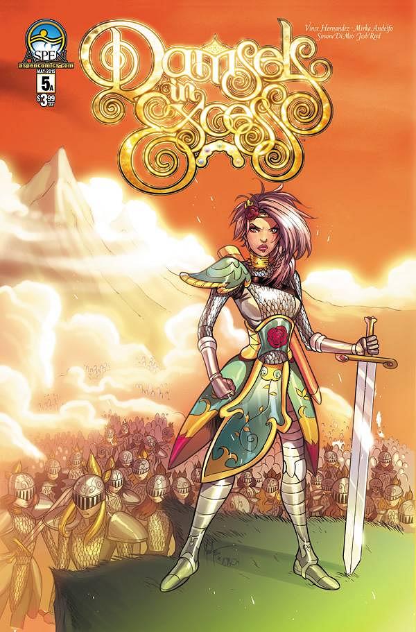 Damsels In Excess #5 cover by Mirka Andolfo