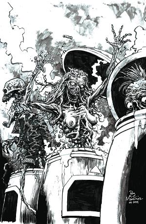 Return Of The Living Dead #2 CVR E B&W MARTINEZ LTD ED (O/A) cover